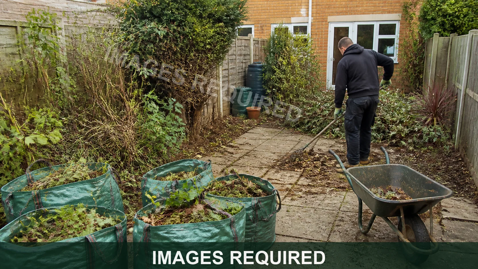 Temporary garden clearance image placeholder for Staffordshire Trees & Landscaping.