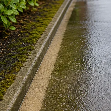 AI generated thumbnail showing moss and dirt removal.