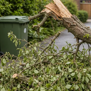 AI generated thumbnail showing storm-damaged limb clearance.